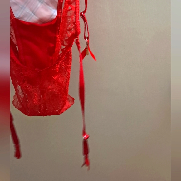 Red Plaid Lingerie Set - Picture 7 of 12
